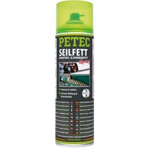 PETEC KÖTÉLZSÍR, DRÓTKÖTÉL ÉS FOGASKERÉKZSÍR SPRAY 500 ML