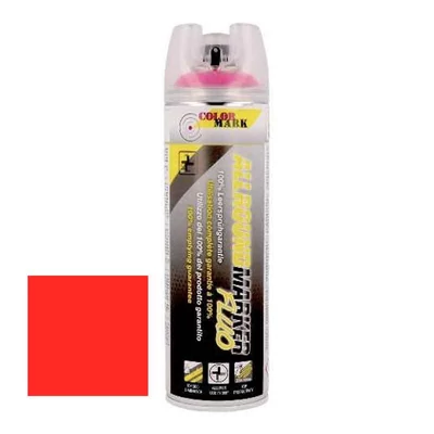 ALLROUND MARKER JELÖLŐ FESTÉK  FLUOR piros kézi használatra 360° 500 ml