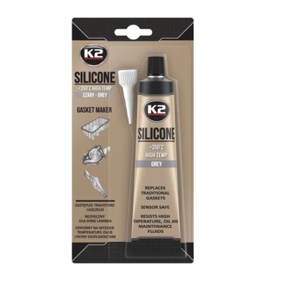 K2 SZÜRKE SZILIKON +350°C 85g