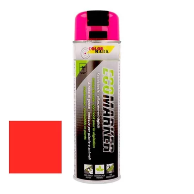 SPOTMARKER IDEIGLENES  JELÖLŐ FESTÉK FLUOR piros kézi, gépi (12 hónap) 500 ml